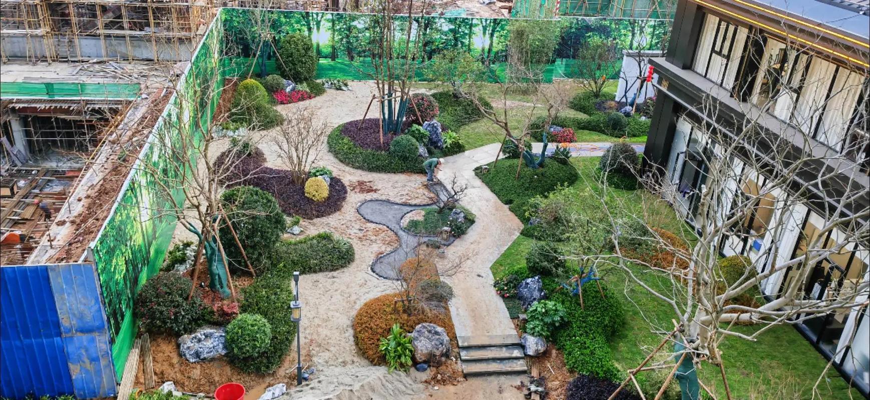 園林綠化工程的專業施工實踐與現場實拍